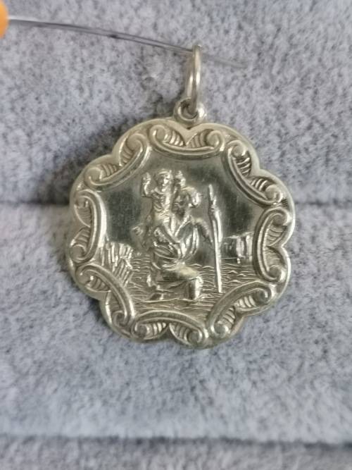 Silver St. Christopher Pendant