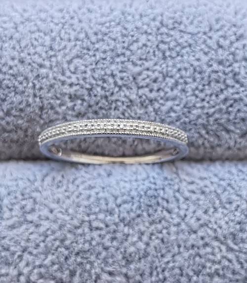 DISCOUNT!!! Silver Half Eternity Ring
