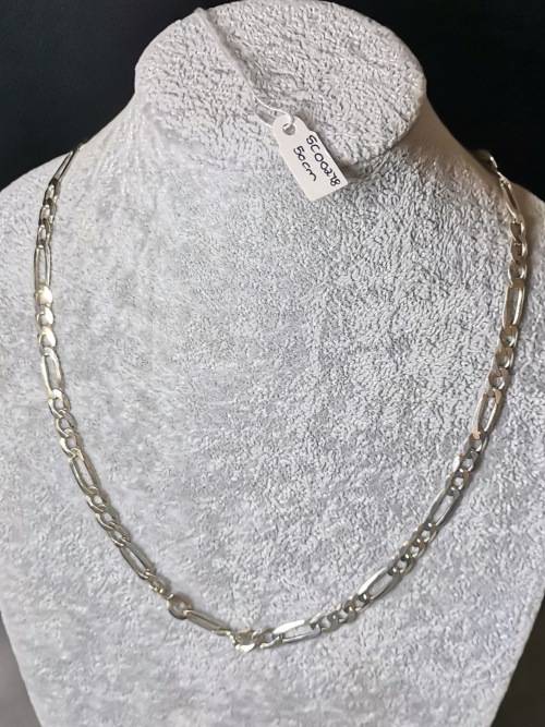 DISCOUNT!!! Big Silver Figaro Chain