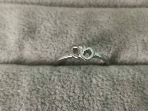 *R1 Auction* Silver Heart Ring
