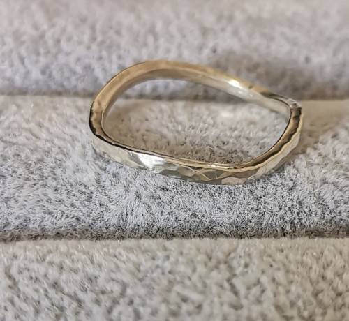 Curved Silver Ring