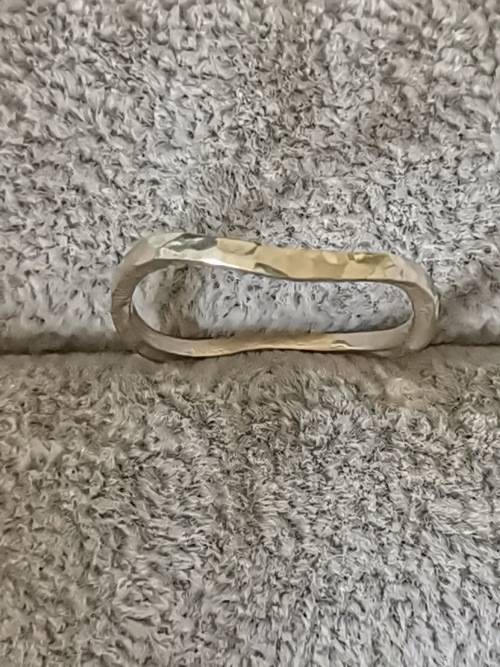 Curved Silver Ring