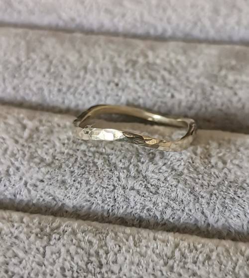 Curved Silver Ring