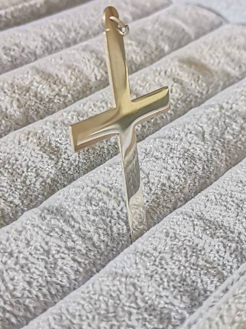 Big Silver Cross Pendant