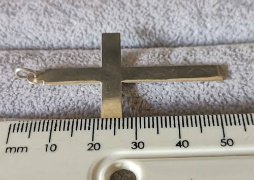 Big Silver Cross Pendant