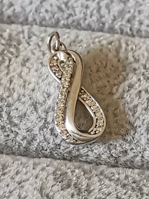 Dainty Silver Infinity Pendant
