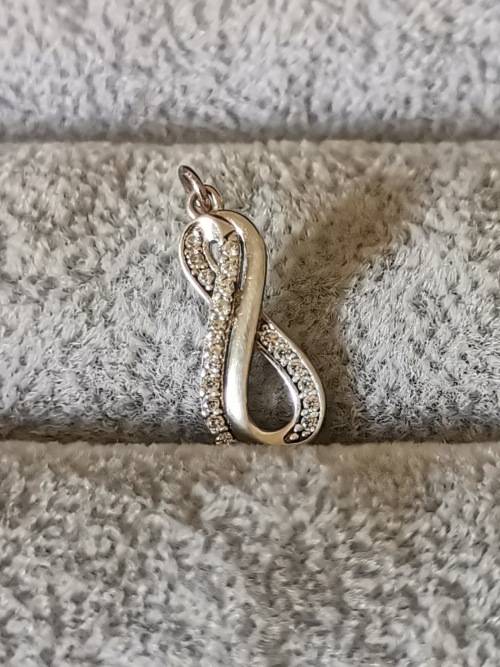 Dainty Silver Infinity Pendant