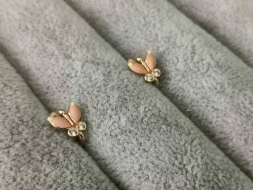 14ct Gold Butterfly Earrings