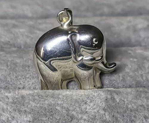 Silver Elephant Pendant