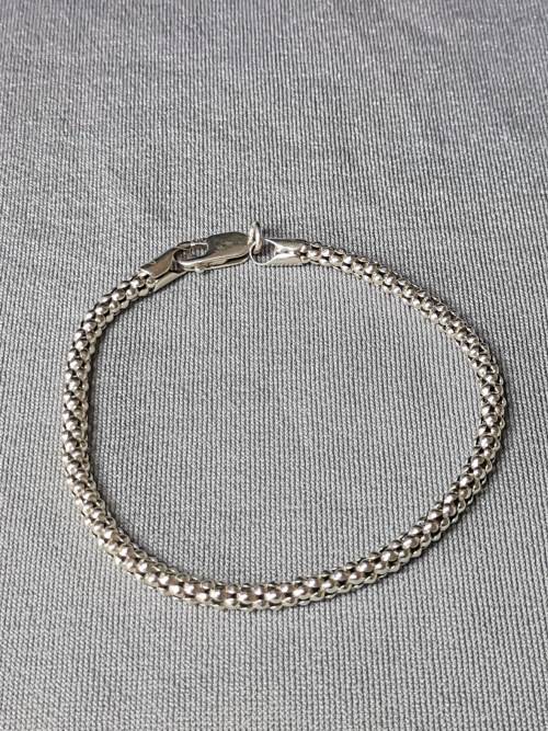 Silver Popcorn Bracelet