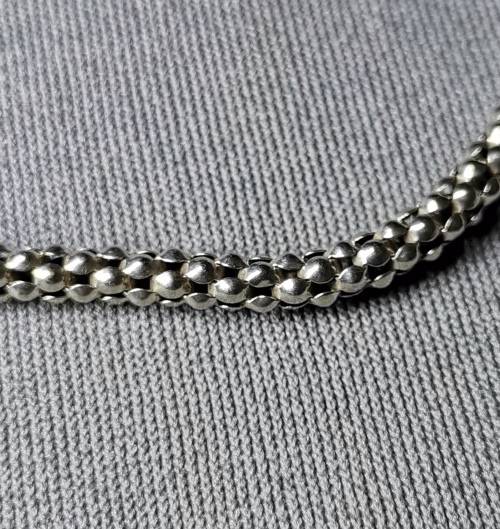 Silver Popcorn Bracelet