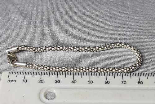 Silver Popcorn Bracelet