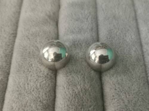 Silver Ball Earrings