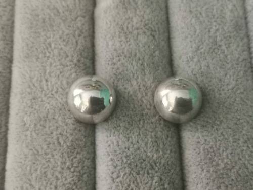 Silver Ball Earrings