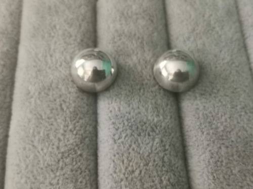 Silver Ball Earrings