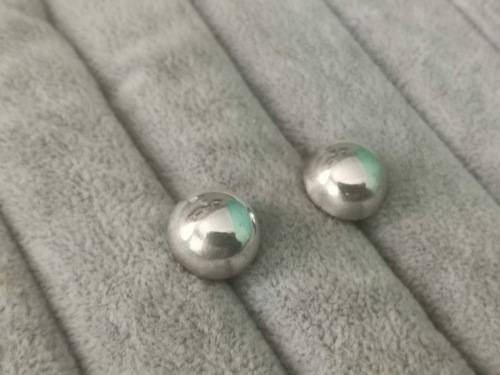 Silver Ball Earrings
