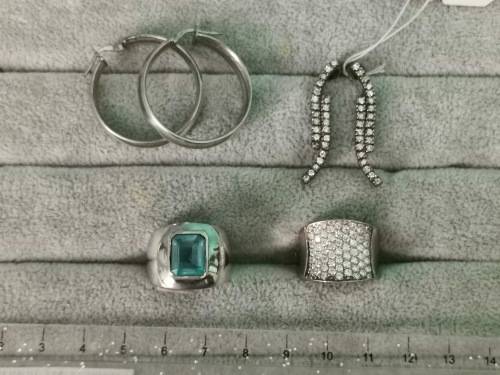 Sterling Silver Rings and Earrings