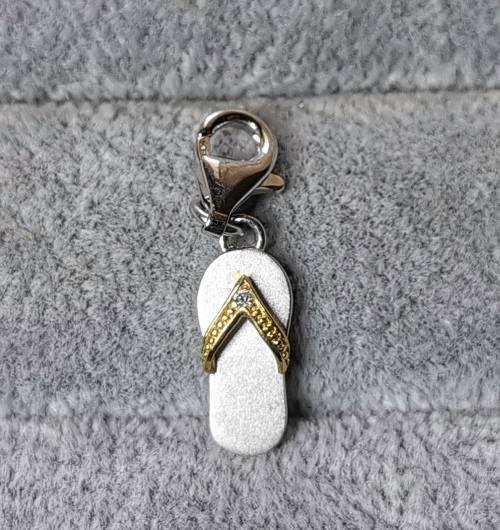 Silver Flip-Flop Charm