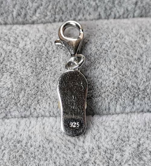 Silver Flip-Flop Charm