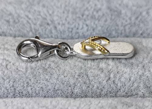 Silver Flip-Flop Charm