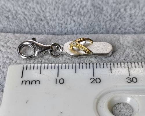 Silver Flip-Flop Charm