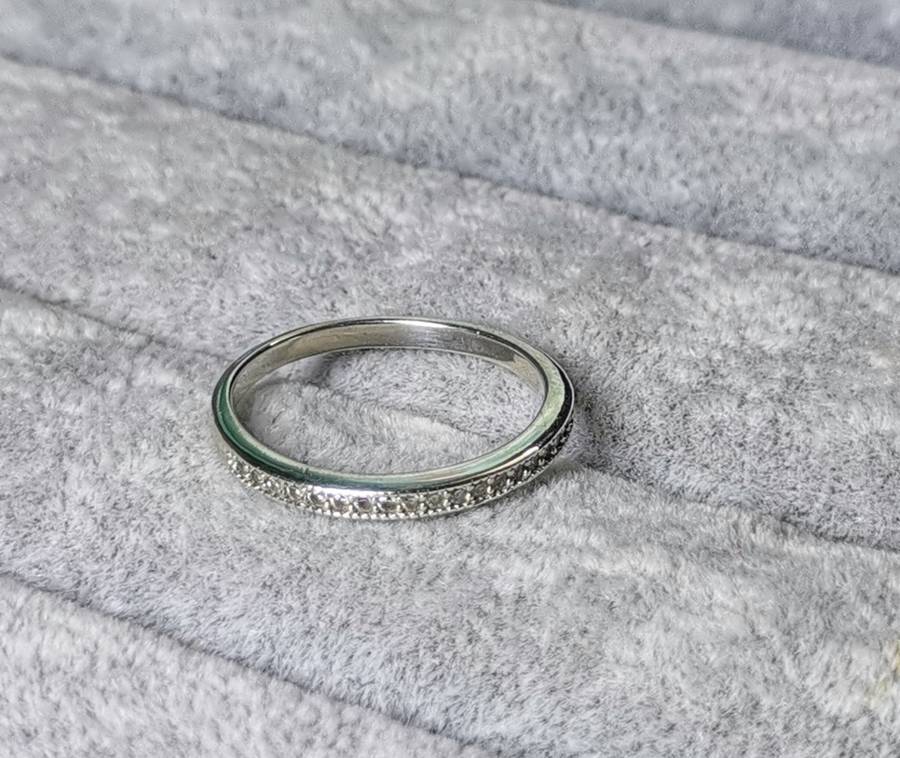 Silver Half Eternity Ring