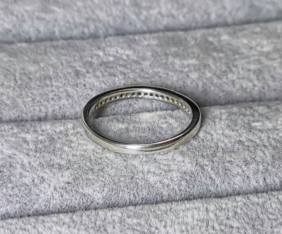 Silver Half Eternity Ring
