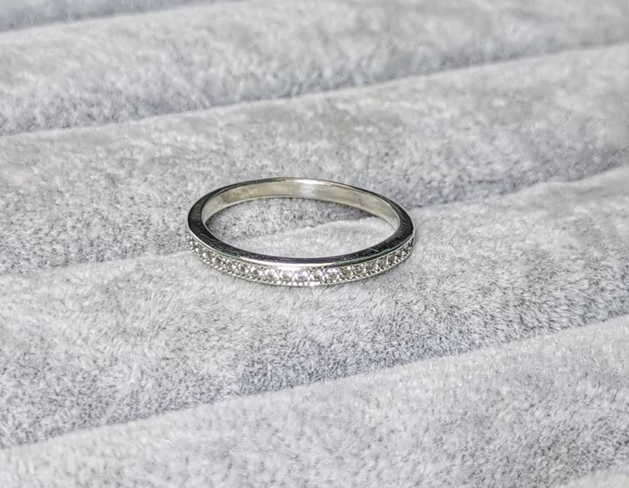 Silver Half Eternity Ring