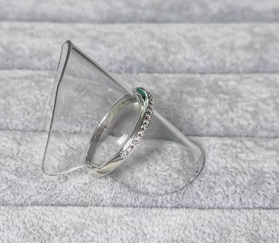 Silver Half Eternity Ring