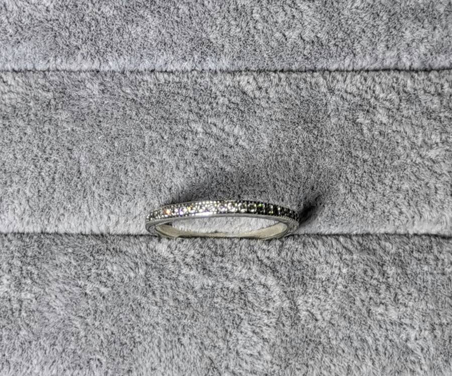 Silver Half Eternity Ring