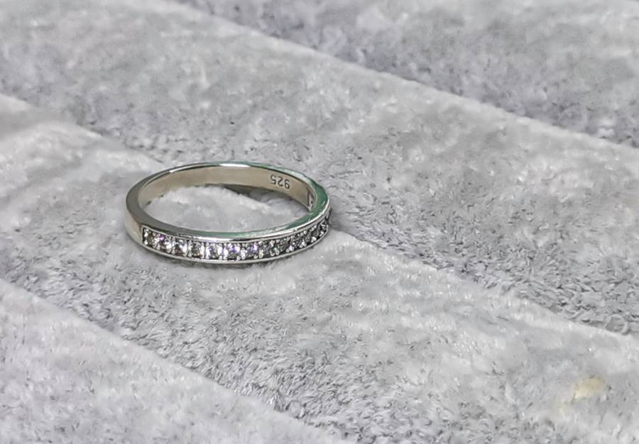 Silver Half Eternity Ring