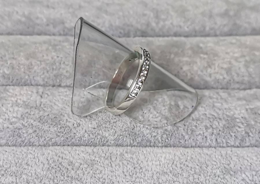 Silver Half Eternity Ring