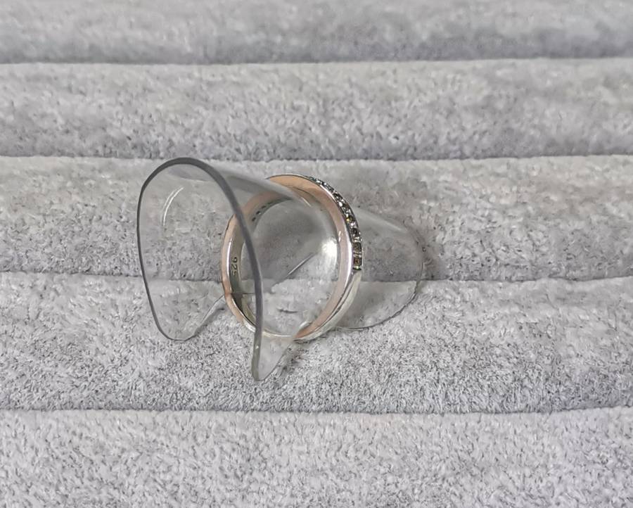 Silver Half Eternity Ring