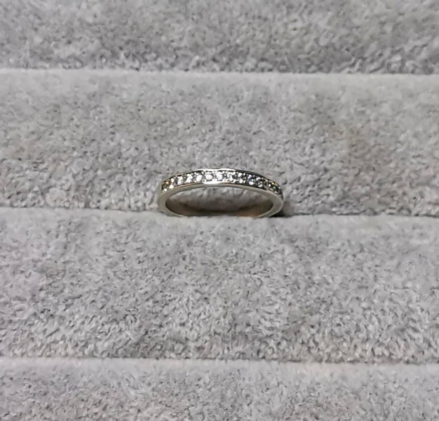 Silver Half Eternity Ring