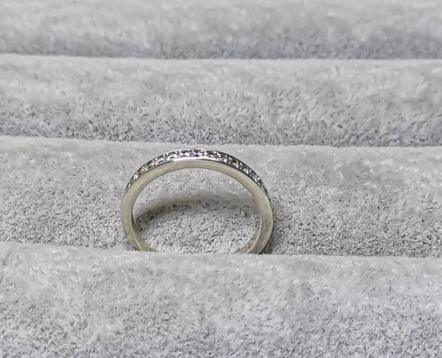 Silver Half Eternity Ring