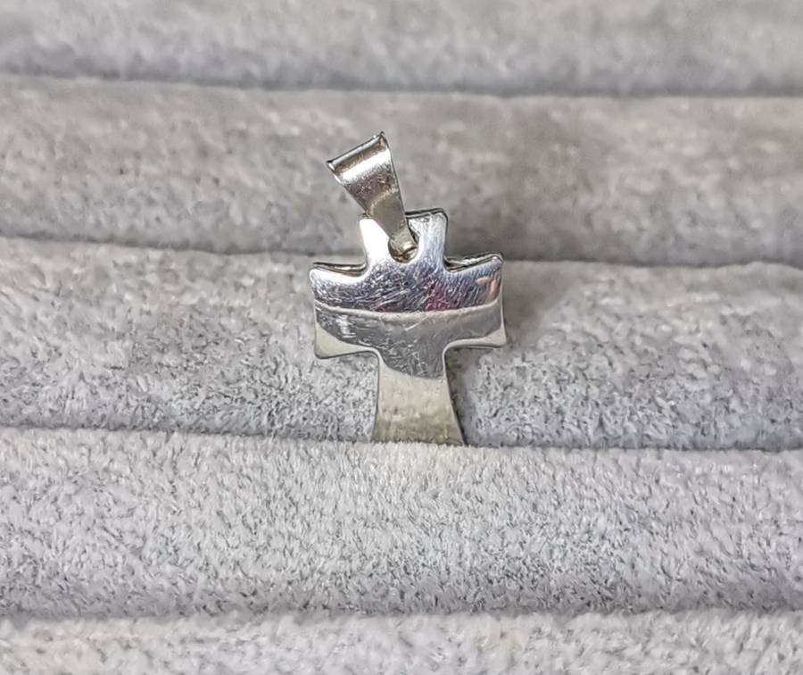 Cute Silver Cross Pendant