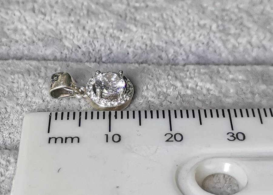 Dazzling Silver Pendant