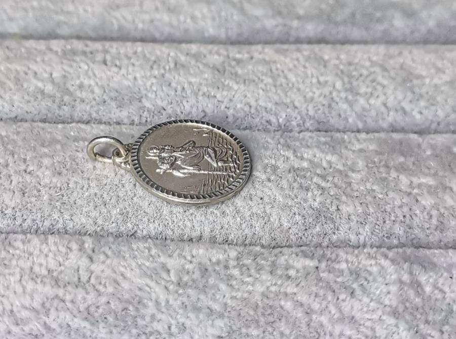 Silver St. Christopher Pendant