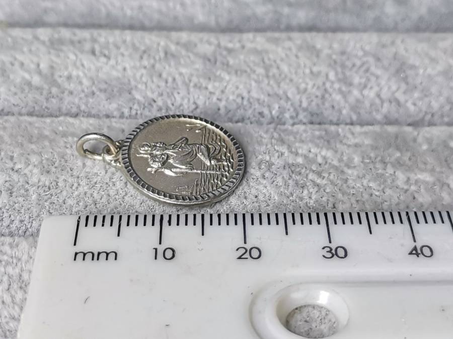 Silver St. Christopher Pendant
