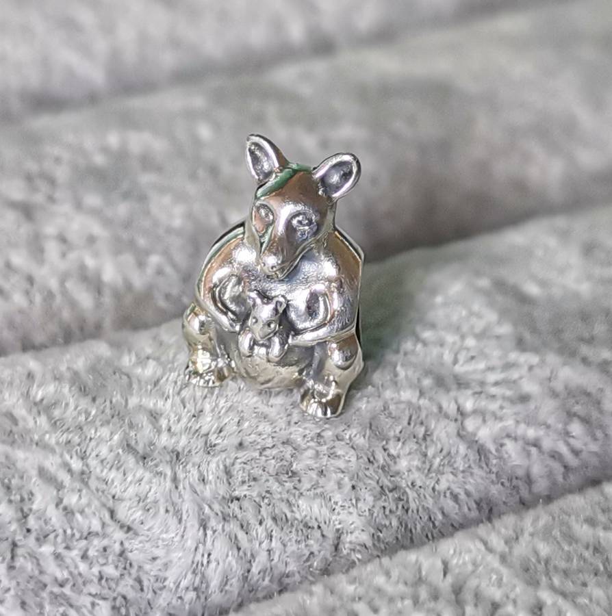 Pandora Kangaroo Mum and Baby Charm