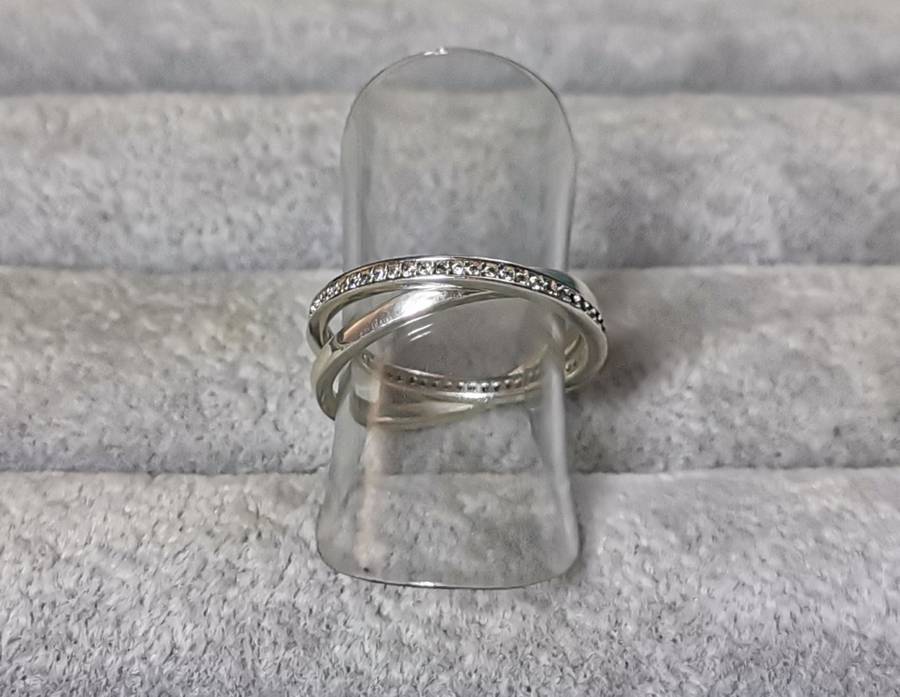 Silver Interlocked Ring