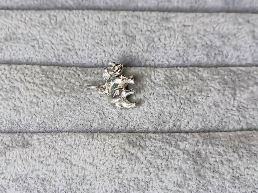Silver Rhino Pendant