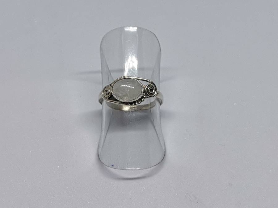 Silver Moonstone Ring