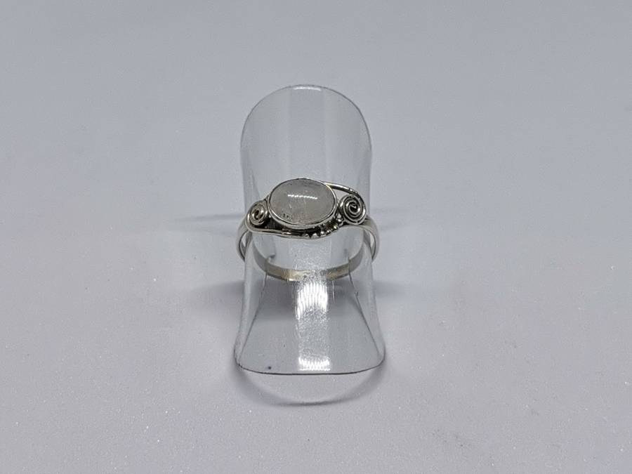 Silver Moonstone Ring