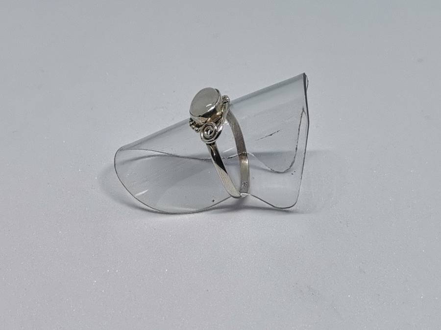 Silver Moonstone Ring
