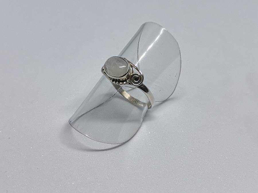 Silver Moonstone Ring
