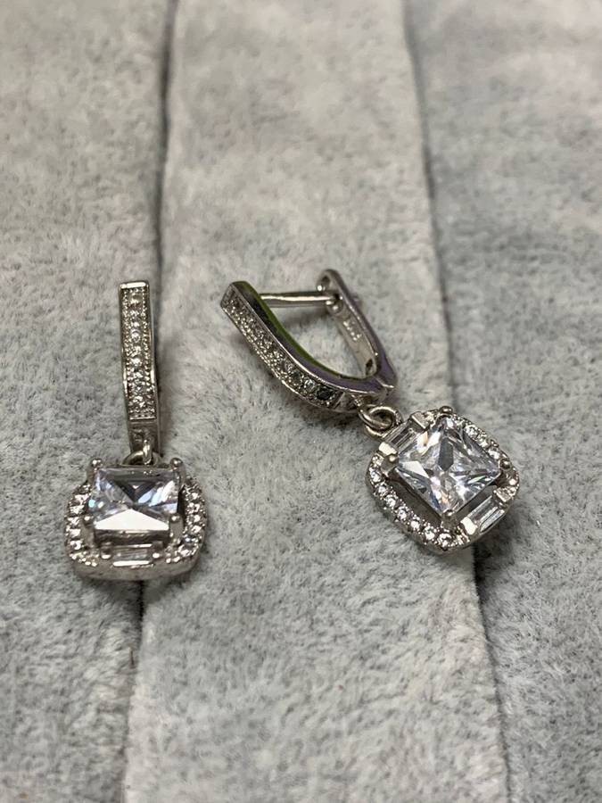 Dazzling Silver Earrings