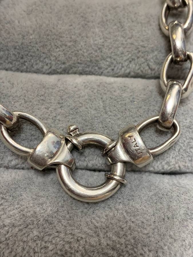 Silver Chain and Bracelet Set