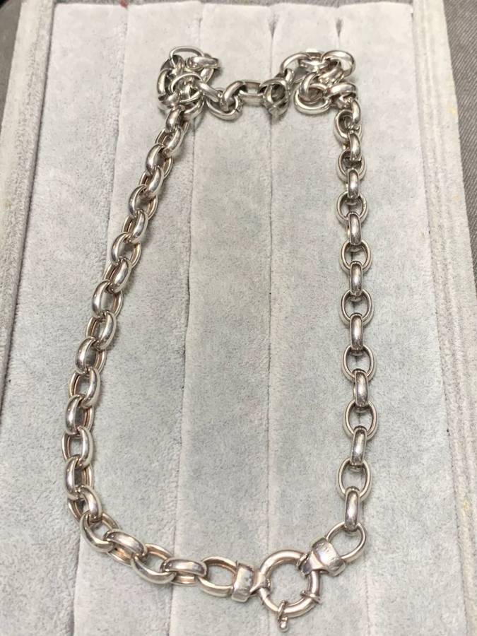 Silver Chain and Bracelet Set