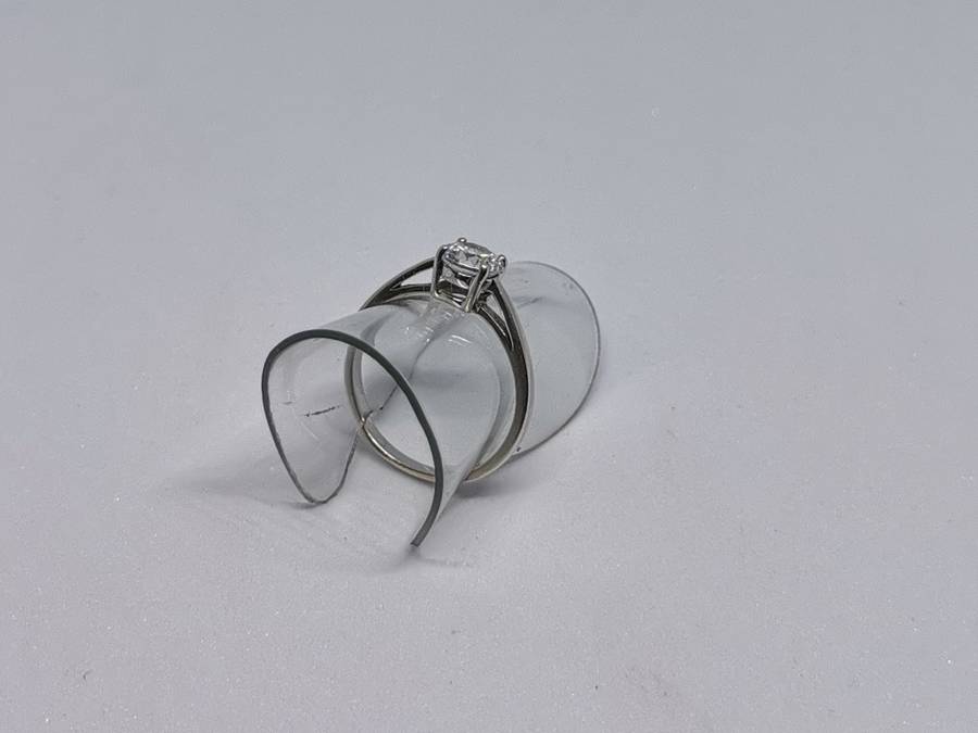 Silver Solitaire Ring